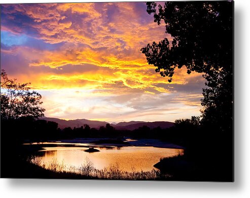 Sunsets Metal Print featuring the photograph Colorado Summer Sunset by James BO Insogna