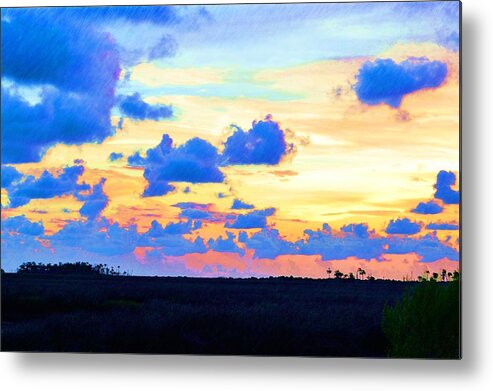 Florida Metal Print featuring the photograph Colorful Sunset 2 by Richard Zentner
