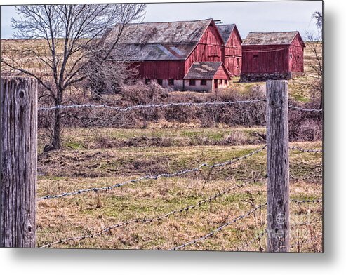Red Barns Metal Print featuring the photograph Coming Into Spring by Mary Lou Chmura