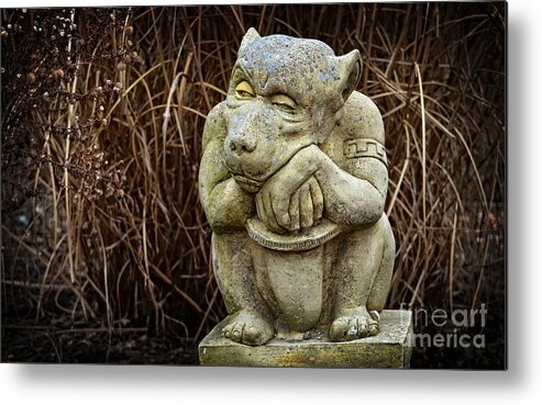 Contemplating Autumn Metal Print featuring the photograph Contemplating Autumn by Mary Machare