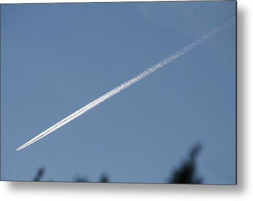 Contrail Metal Print featuring the photograph Contrail by David S Reynolds