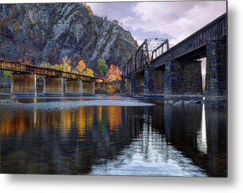 Harpers Ferry Metal Print featuring the photograph Converging Light by Edward Kreis
