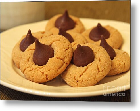 Peanut Butter Metal Print featuring the photograph Cookie Kisses by Jayne Carney