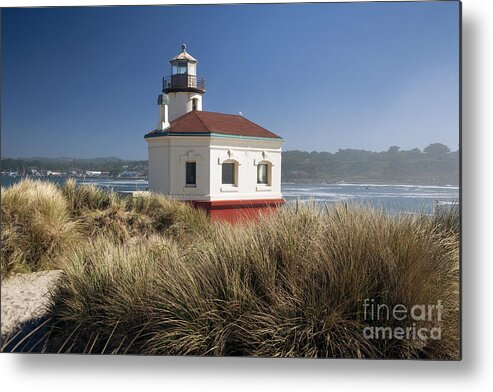 Animal Metal Print featuring the photograph Coquille River Lighthouse by Peter French