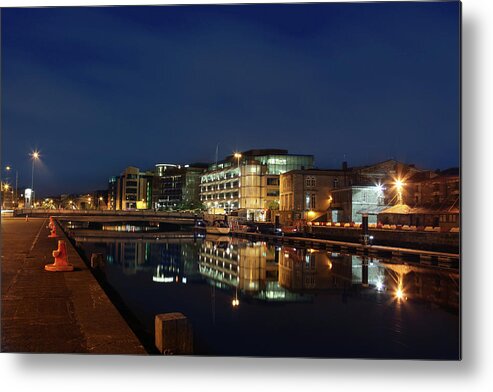 Standing Water Metal Print featuring the photograph Cork City At Night by Dori Oconnell