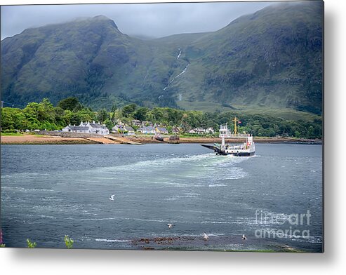 Corran Ferry Canvas Metal Print featuring the photograph Corran Ferry by Chris Thaxter