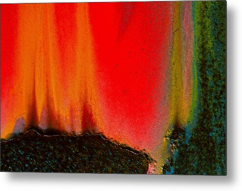 Abstract Metal Print featuring the photograph Corrosion Abstract by Jim Vance