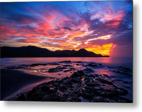 Costa Rica Metal Print featuring the photograph Costa Rica Sunset by Nick Shirghio