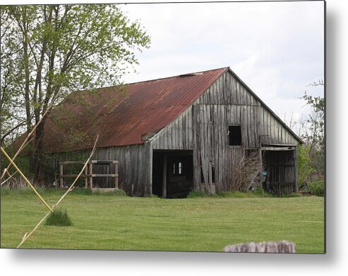 Country Barn Metal Print featuring the photograph Country Barn by Kathryn Cornett