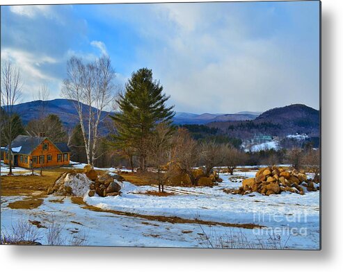 Nh Metal Print featuring the photograph Country Mountain View by Tammie Miller