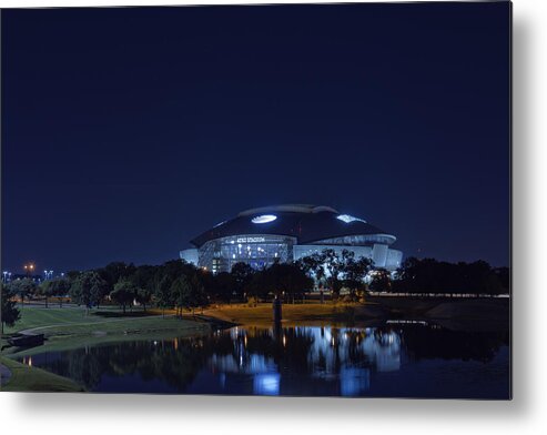 Dallas Cowboys Metal Print featuring the photograph Cowboys Stadium Game Night 1 by Jonathan Davison