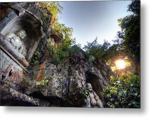 Chinese Culture Metal Print featuring the photograph Cozy Caves by Andy Brandl