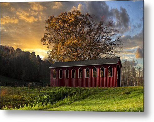 Andrews Metal Print featuring the photograph Crack Of Dawn by Debra and Dave Vanderlaan