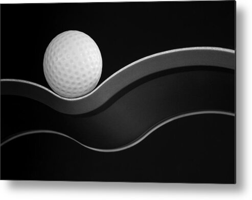 Golf Metal Print featuring the photograph Craters And Curves by Jacqueline Hammer