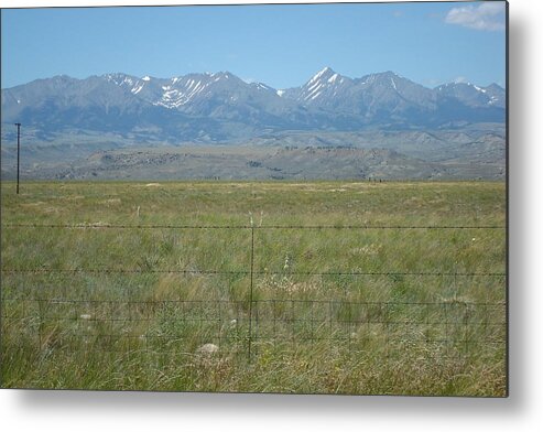 Mountains Metal Print featuring the photograph Crazy Mountains by Susan Woodward