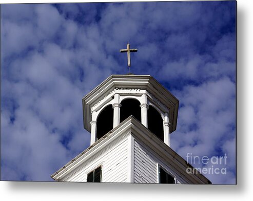 Cross Metal Print featuring the photograph Cross in the Sky by Kerri Mortenson