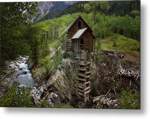Mill Metal Print featuring the photograph Crystal Mill by Ellen Heaverlo