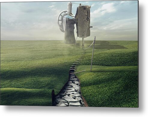 Cretive Edit Metal Print featuring the photograph Cultivate The Ground by Sulaiman Almawash