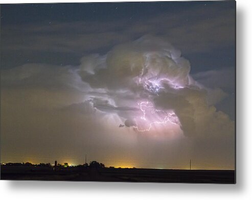 Lightning Metal Print featuring the photograph Cumulonimbus Cloud Explosion by James BO Insogna