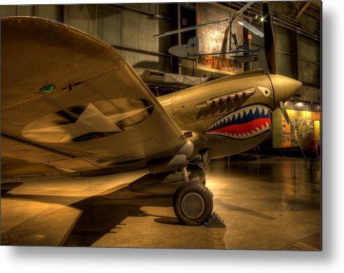 P-40 Metal Print featuring the photograph Curtiss P-40 Warhawk by David Dufresne