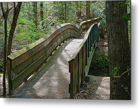 Curvy Metal Print featuring the photograph Curvy Footbridge by Rene Barger
