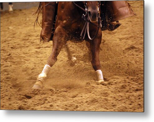 Cutting Horse Metal Print featuring the photograph Cutting Horse 6 by Lynn Sprowl