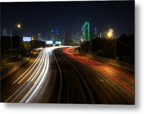 Dallas Metal Print featuring the photograph Dallas Night light by Jonathan Davison