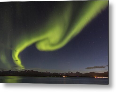 Tranquility Metal Print featuring the photograph Dancing Aurora by Photo By Hanneke Luijting