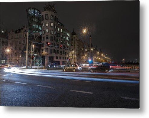 Europe Metal Print featuring the photograph Dancing House by Sergey Simanovsky