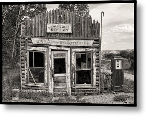 Daniel Station Metal Print featuring the photograph Daniel Station in Wyoming by Peggy Dietz