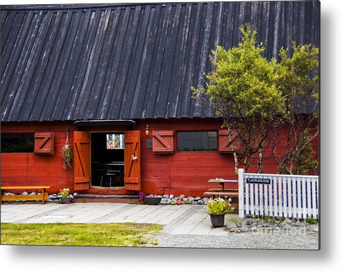 Iceland Historic Buildings Metal Print featuring the photograph Danish Meeting House by Rick Bragan