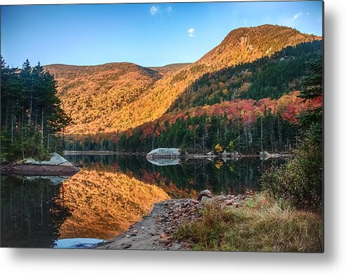 Autumn Metal Print featuring the photograph Dawn over Kinsman Notch by Jeff Folger