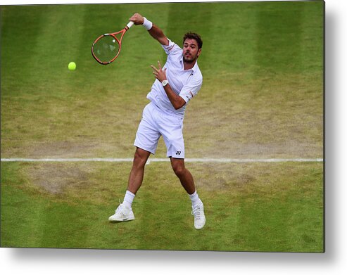 Tennis Metal Print featuring the photograph Day Nine The Championships - Wimbledon by Shaun Botterill