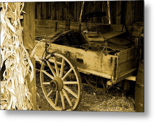 Farming Metal Print featuring the photograph Days gone by. by John Freidenberg