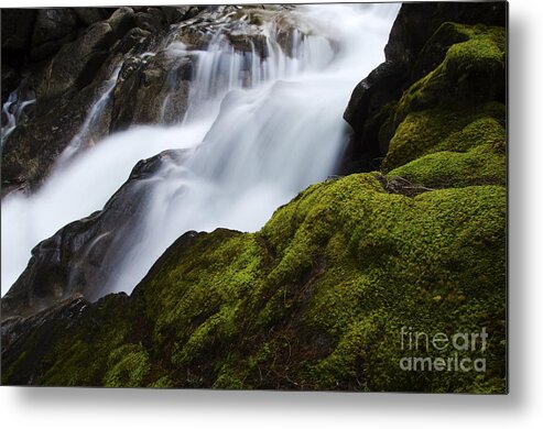Water Metal Print featuring the photograph Deception Falls Washington 1 by Bob Christopher