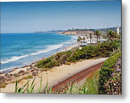 Beach Metal Print featuring the photograph Del Mar Beach California by Good Focused