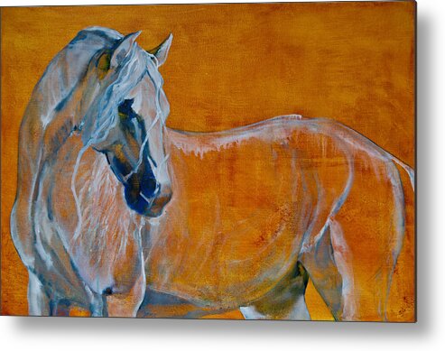 Horses Metal Print featuring the painting Del Sol by Jani Freimann