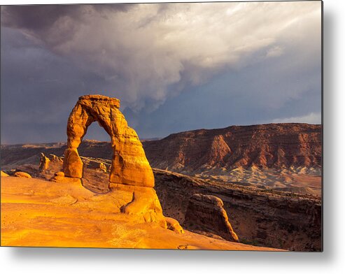 Arches National Park Metal Print featuring the photograph Delicate Arch by Jim Baker