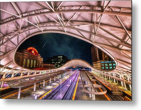 Denver Metal Print featuring the photograph Denver Air Traveler by Darren White