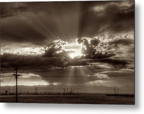 Denver Metal Print featuring the photograph Denver Sunset by William Wetmore