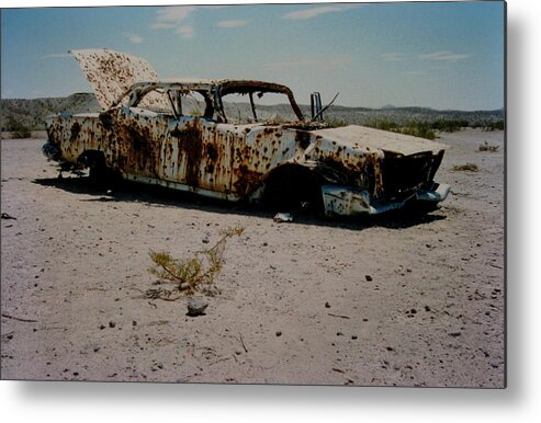 California Metal Print featuring the photograph Desert Car by Daniel Schubarth