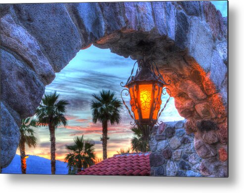 Death Metal Print featuring the photograph Desert Sunset View by Heidi Smith
