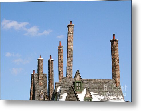 Harry Potter Metal Print featuring the photograph Diagon Alley Chimney Stacks by Shelley Overton