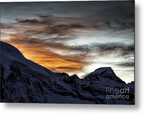  St. Moritz Metal Print featuring the photograph Diavolezza Sunrise by Timothy Hacker