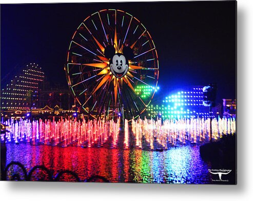Hollywood Metal Print featuring the photograph Disneyland Christmas 6 by Tommy Anderson