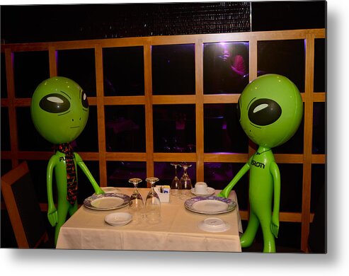 Aliens Metal Print featuring the photograph Do They Serve Man by Richard Henne