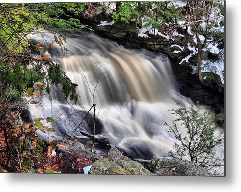 Waterfall Metal Print featuring the photograph Doane's Lower Falls in Central Mass. by Mitchell R Grosky