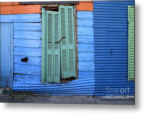 Door Metal Print featuring the photograph Doors And Windows Buenos Aires 8 by Bob Christopher