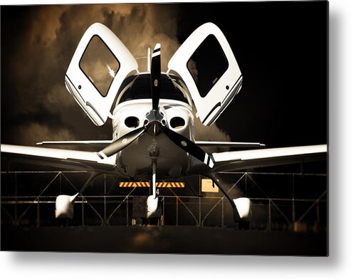 Cirrus Sr22 G5 Metal Print featuring the photograph Doors Open by Paul Job