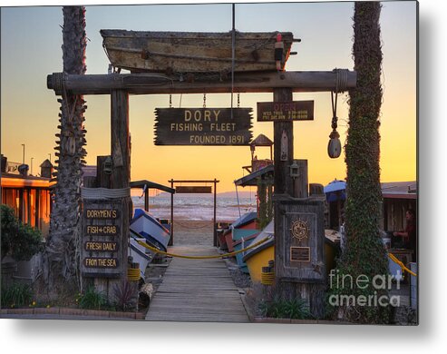 Dory Metal Print featuring the photograph Dory Fleet Market by Eddie Yerkish